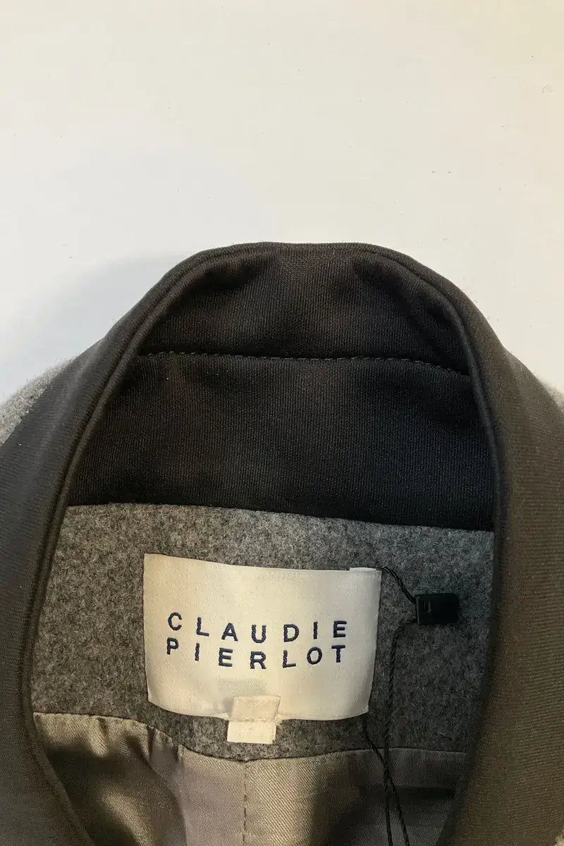 Manteau Claudie Pierlot Anthracite en Laine