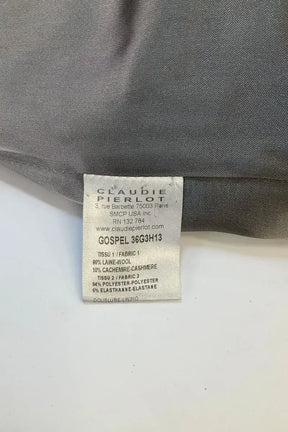 Manteau Claudie Pierlot Anthracite en Laine