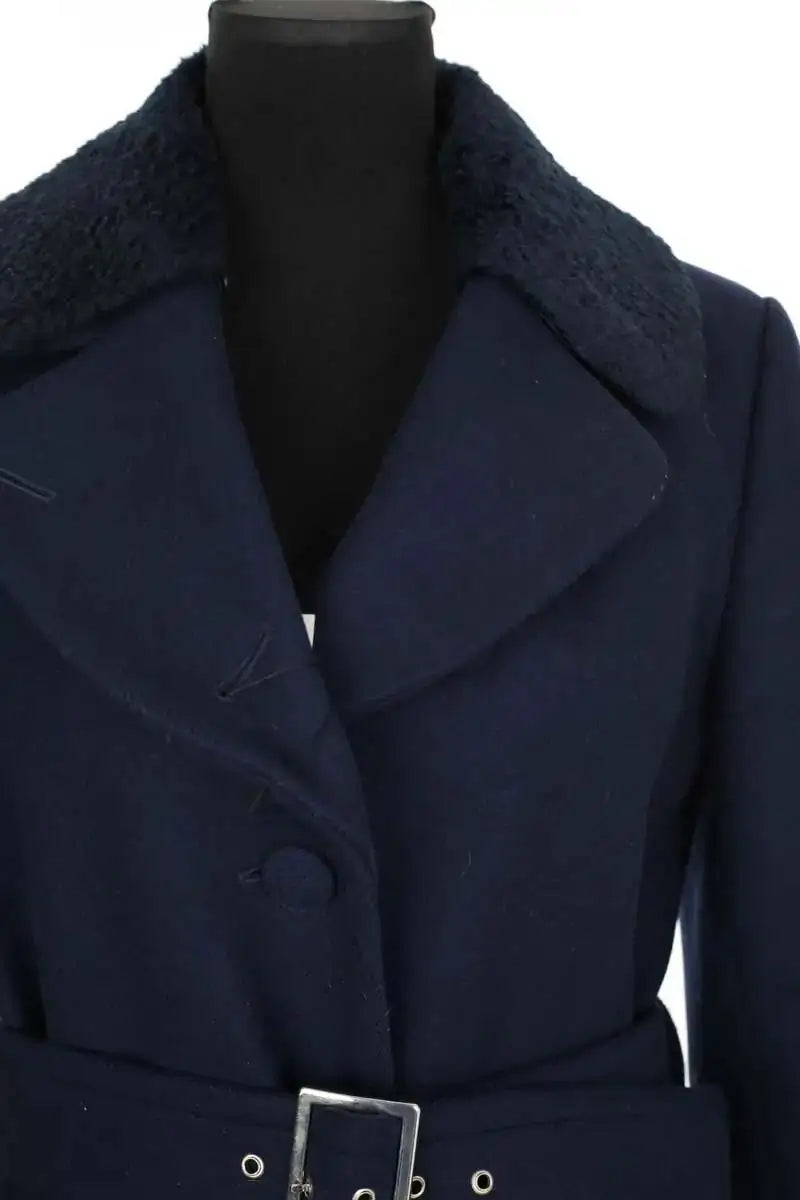 Manteau Claudie Pierlot Bleu en Laine