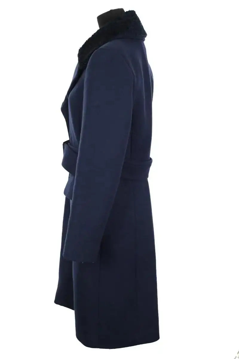 Manteau Claudie Pierlot Bleu en Laine