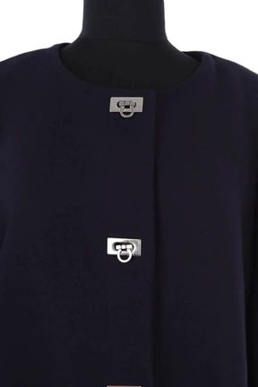 Manteau Claudie Pierlot Marine en Laine