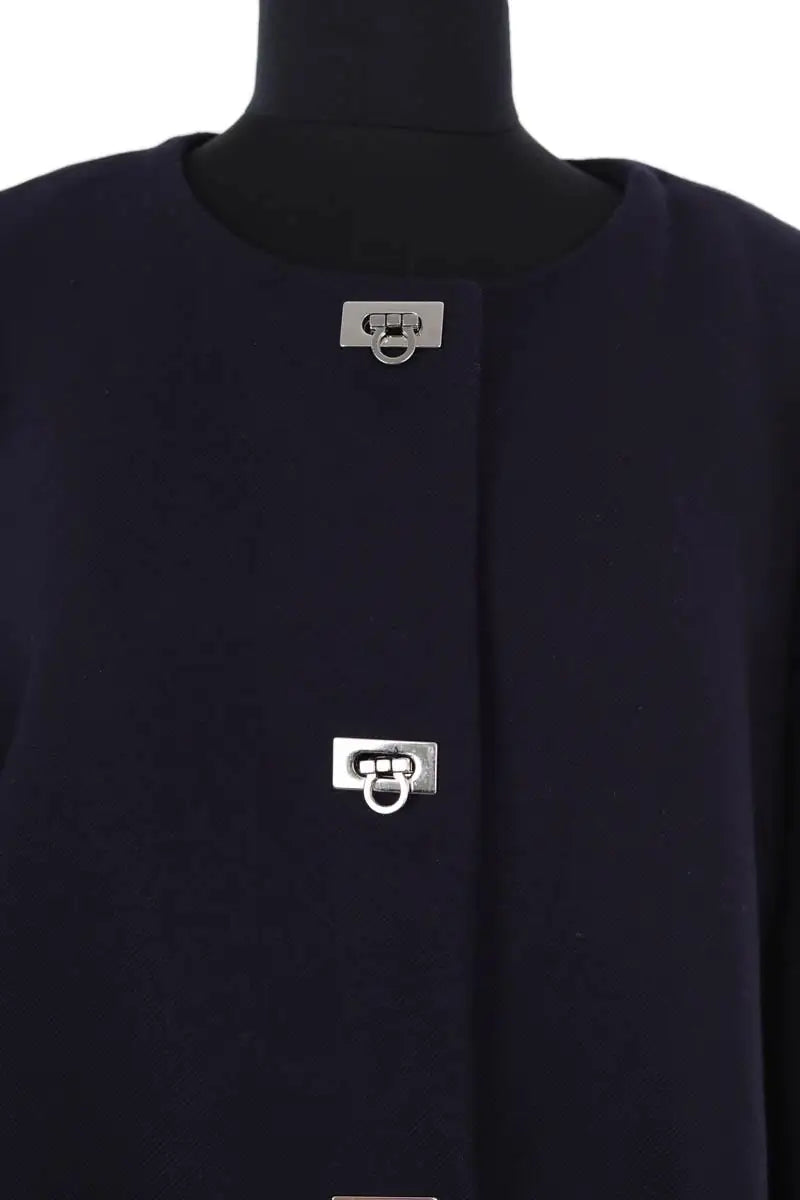 Manteau Claudie Pierlot Marine en Laine