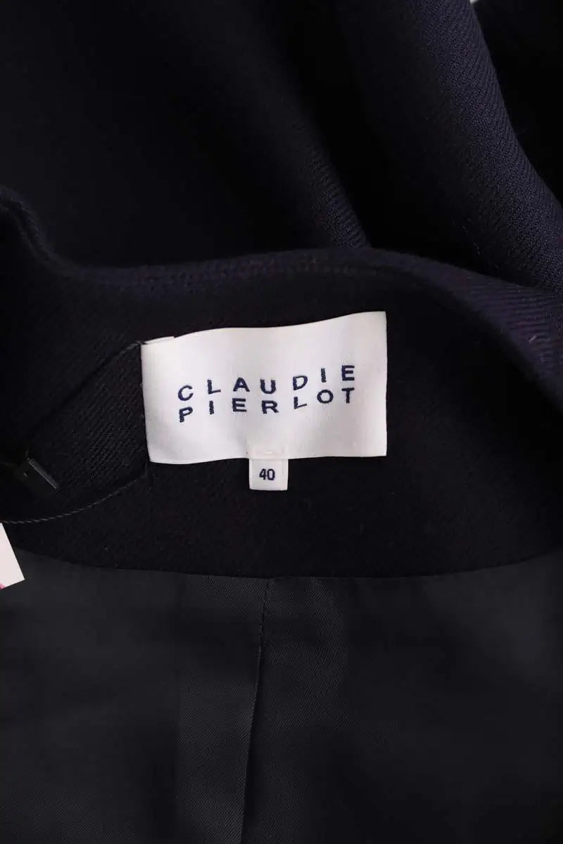 Manteau Claudie Pierlot Marine en Laine