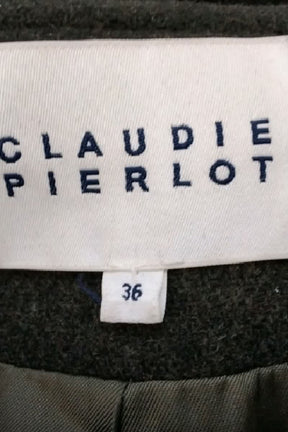 Manteau Claudie Pierlot Noir en Fourrure