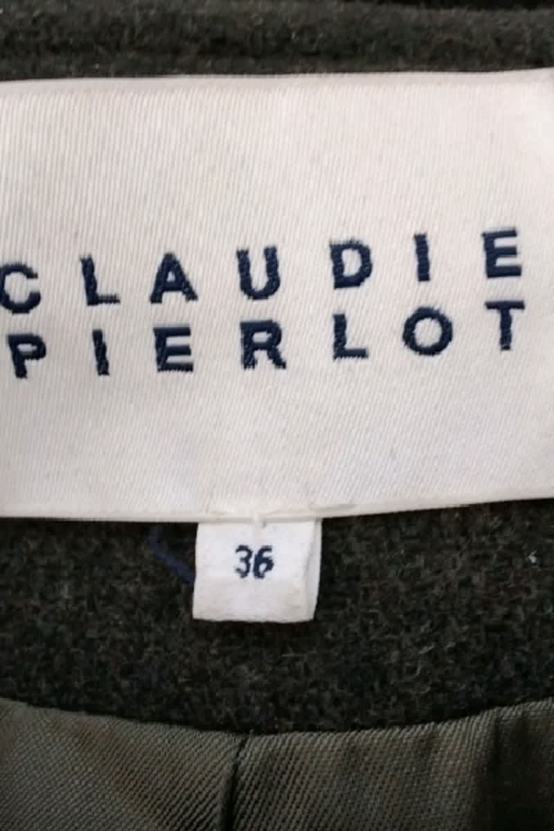 Manteau Claudie Pierlot Noir en Fourrure