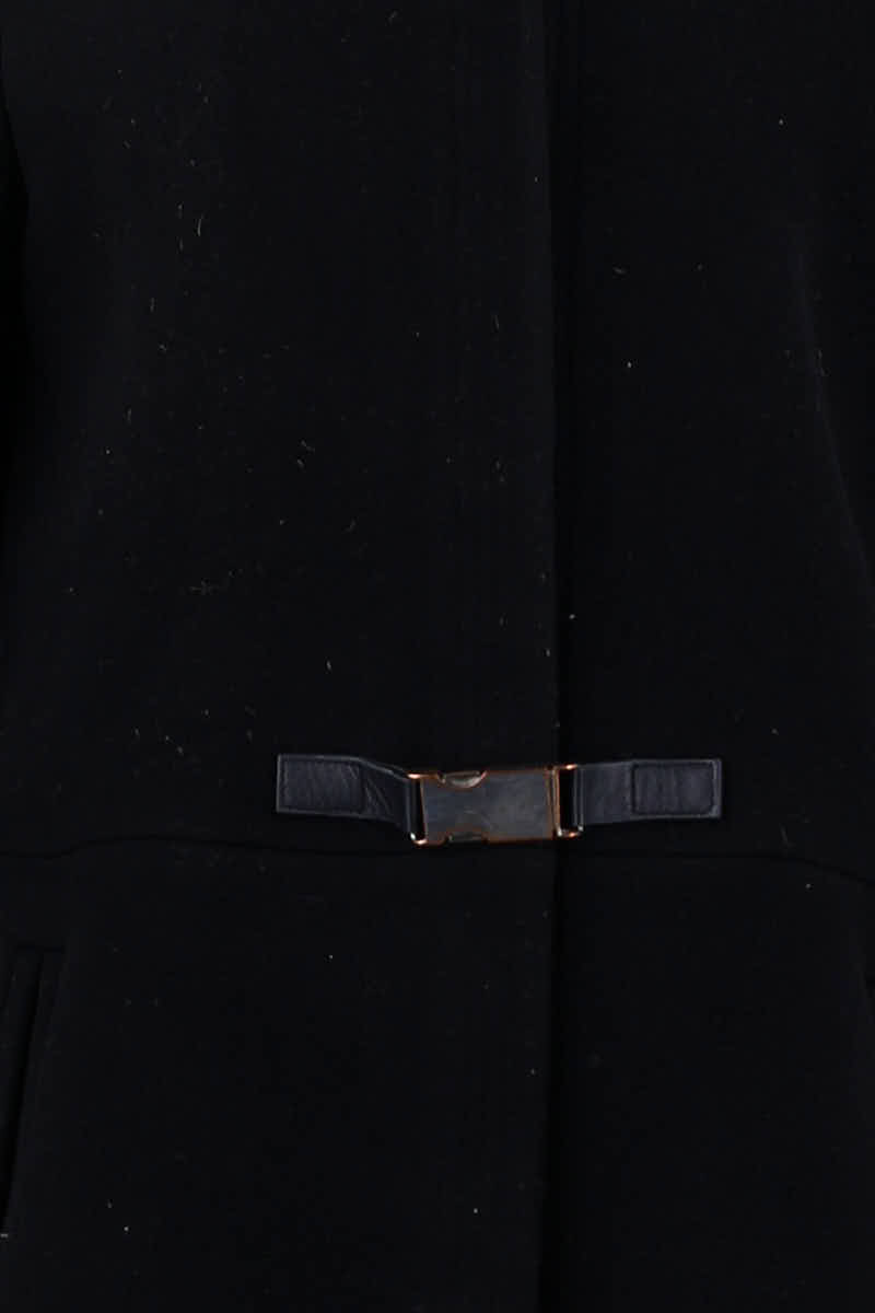 Manteau Claudie Pierlot Noir en Laine