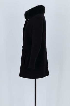 Manteau Claudie Pierlot Noir en Laine