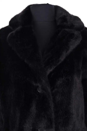 Manteau Claudie Pierlot Noir en Synthétique