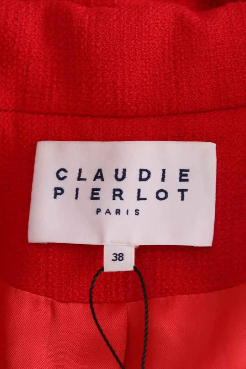 Manteau Claudie Pierlot Rouge en Coton