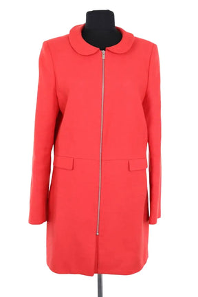 Manteau Claudie Pierlot Rouge en Laine, taille L - Seconde Main