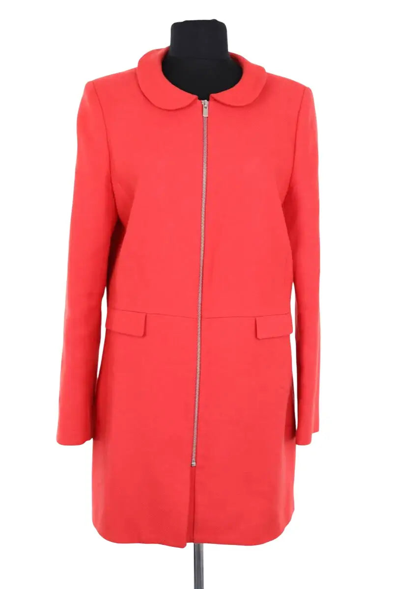 Manteau Claudie Pierlot Rouge en Laine, taille L - Seconde Main