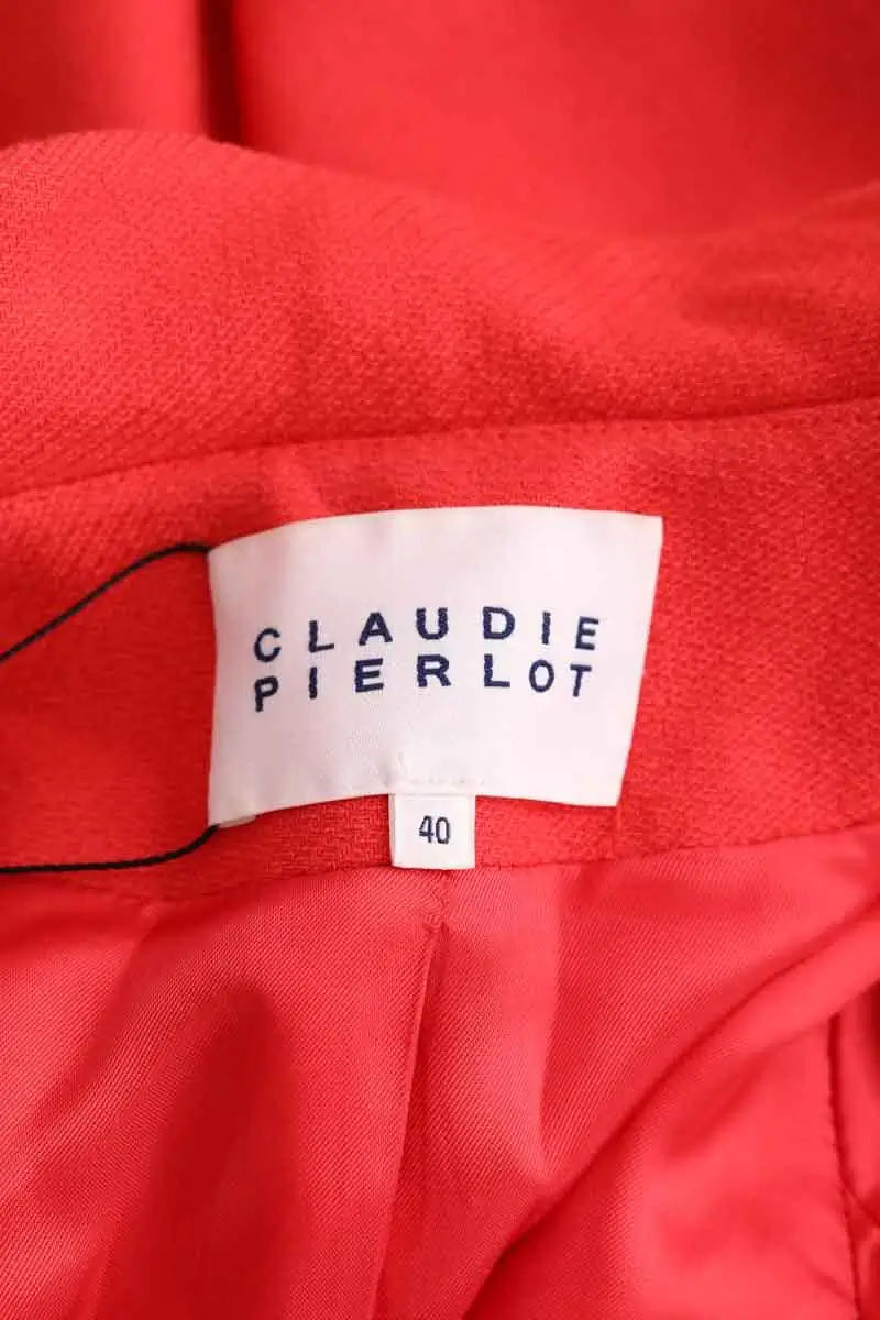 Manteau Claudie Pierlot Rouge en Laine