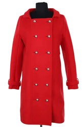 Manteau Courrèges Rouge en Laine, taille M - Seconde Main