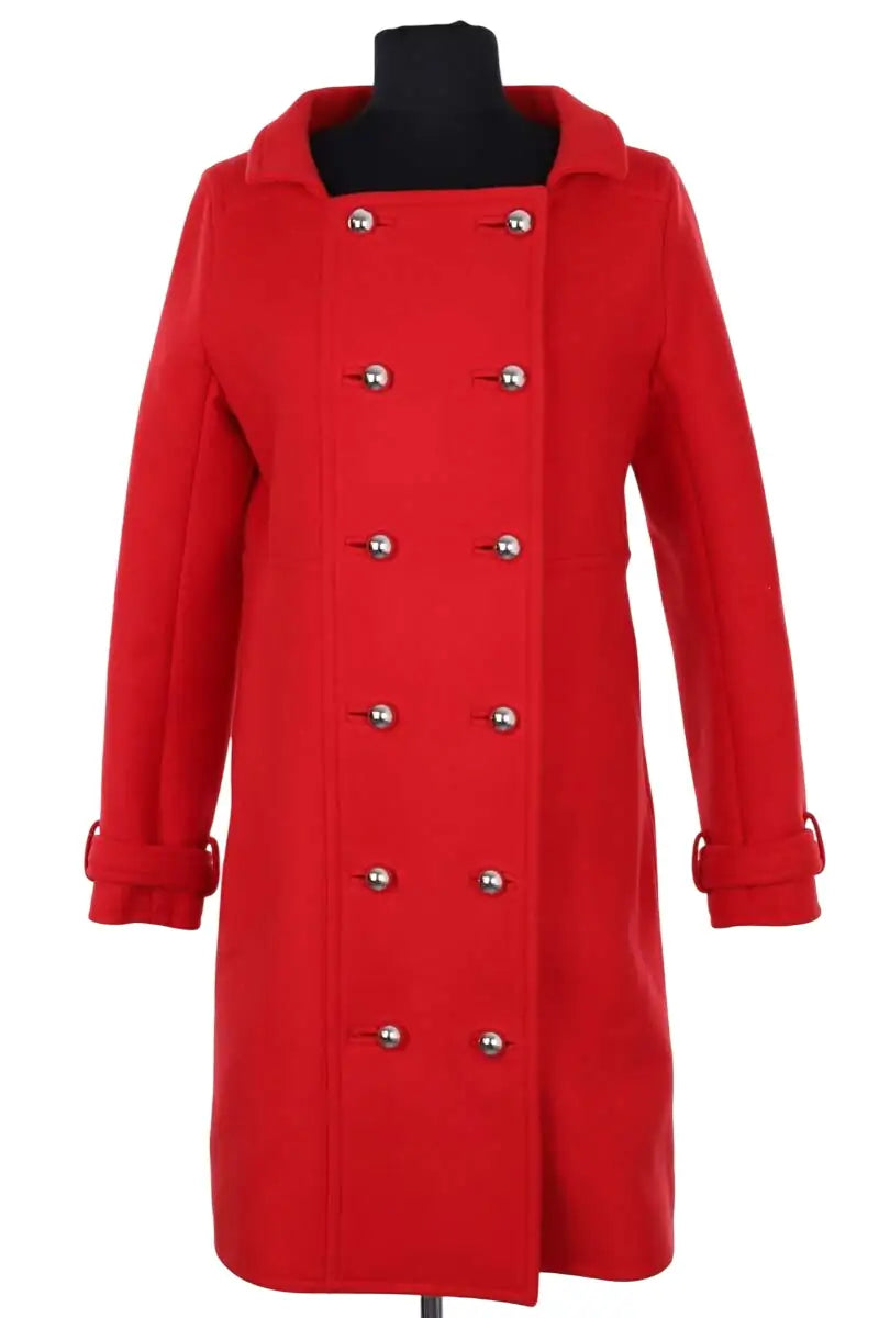 Manteau Courrèges Rouge en Laine, taille M - Seconde Main