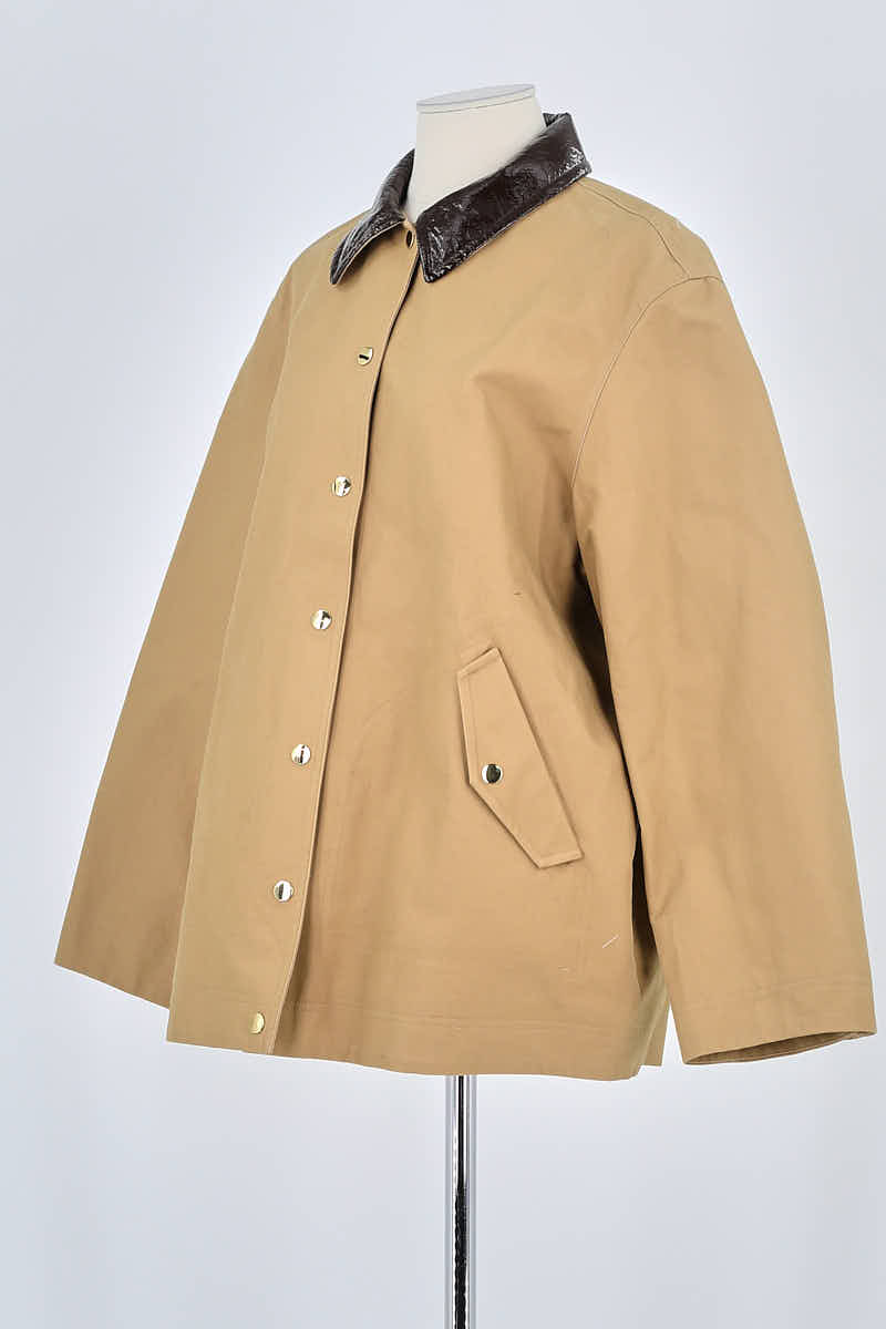 Manteau Des Petits Hauts Beige en Coton