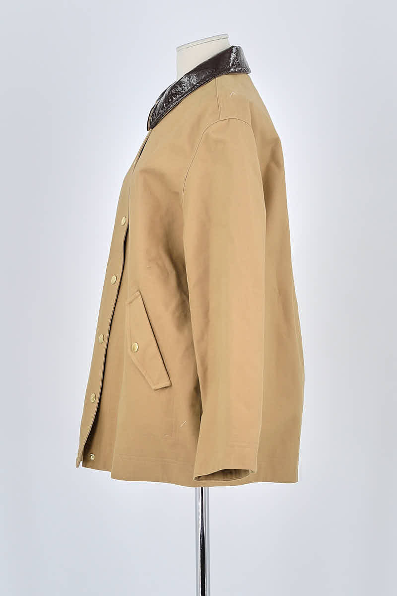 Manteau Des Petits Hauts Beige en Coton