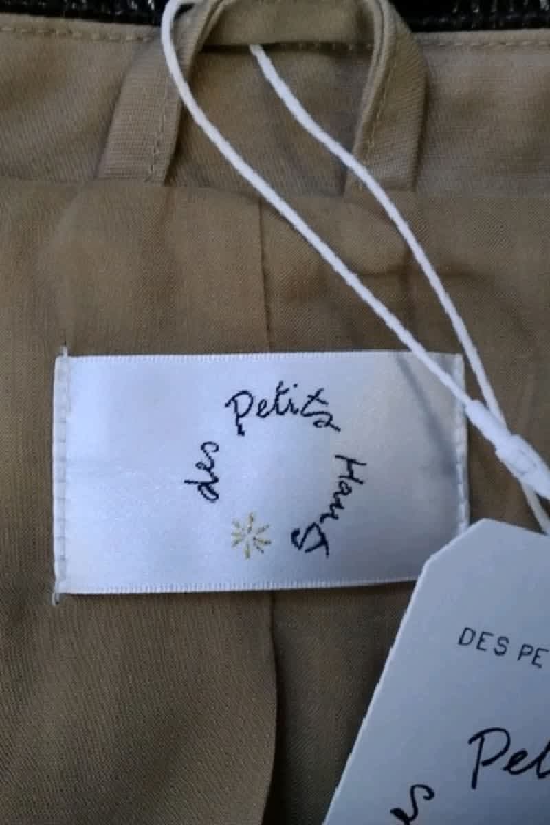 Manteau Des Petits Hauts Beige en Coton