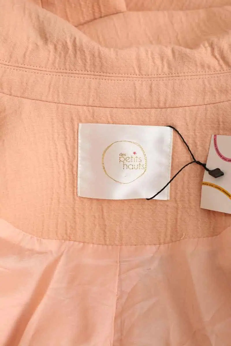 Manteau Des Petits Hauts Rose en Coton