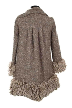 Manteau Diane Von Furstenberg Marron en Laine