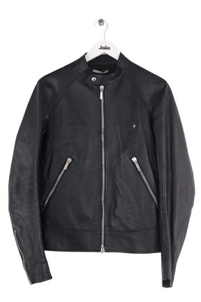 Manteau Dior Noir en Cuir, taille M - Seconde Main