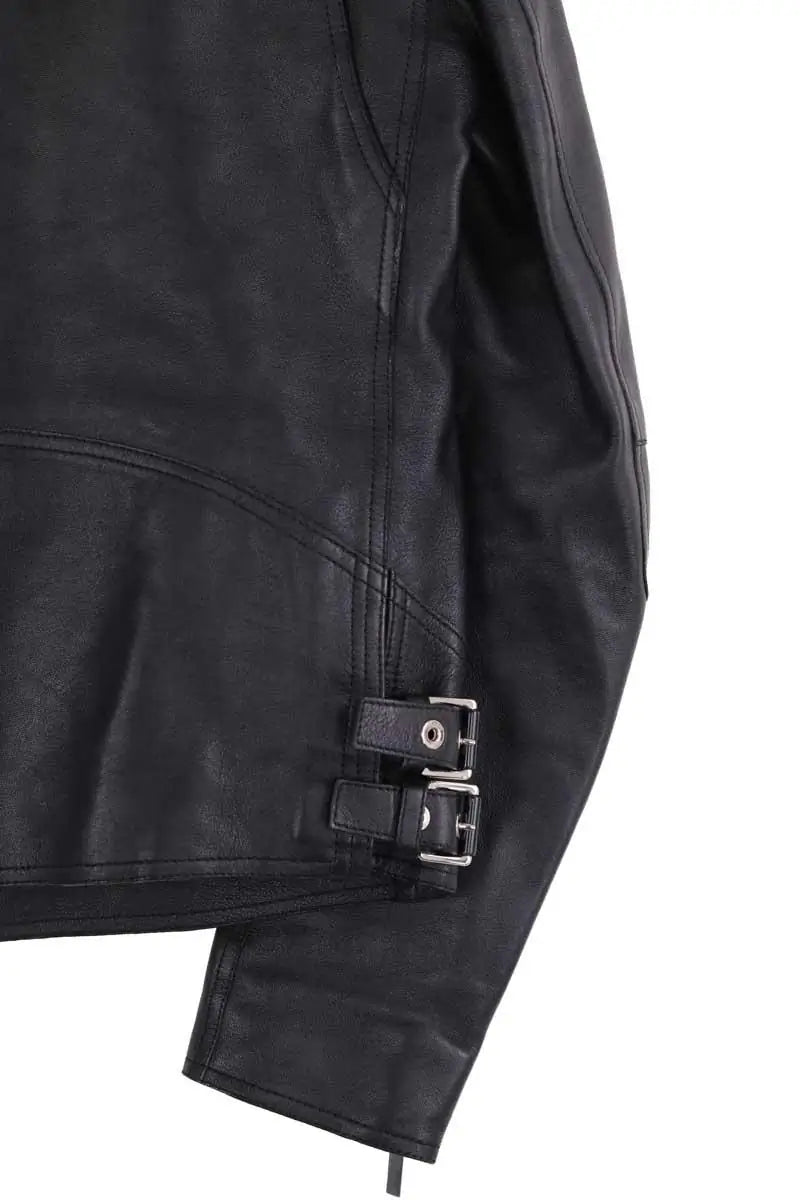 Manteau Dior Noir en Cuir