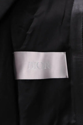 Manteau Dior Noir en Cuir