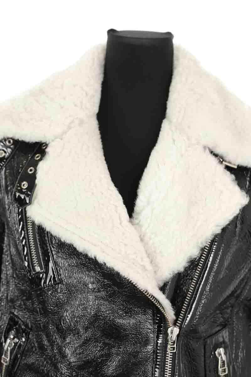 Manteau Each X Other Noir en Fourrure