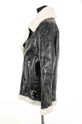 Manteau Each X Other Noir en Fourrure