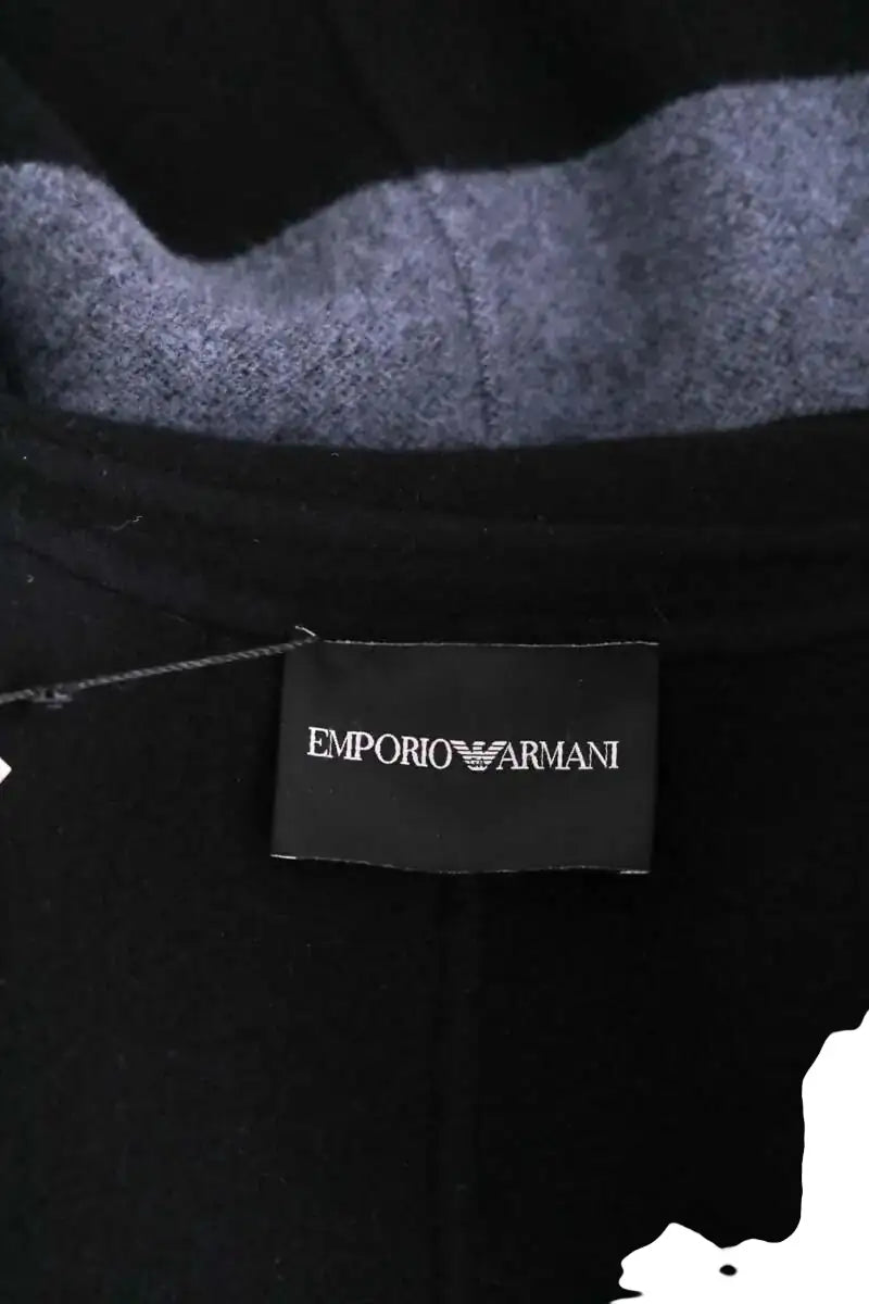 Manteau Emporio Armani Noir en Laine, taille XL - Seconde Main
