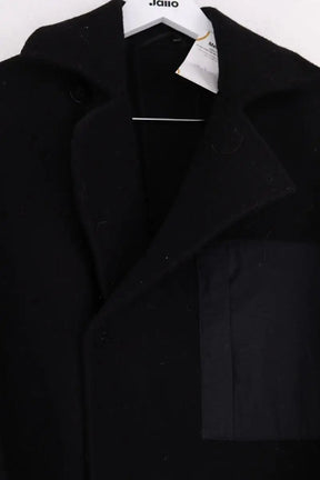 Manteau Etudes Noir en Laine