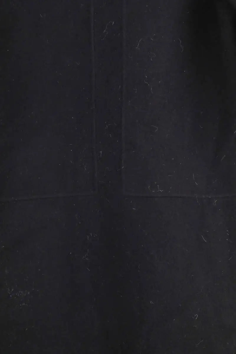 Manteau Etudes Noir en Laine
