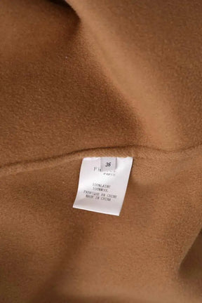 Manteau Figaret Camel en Laine
