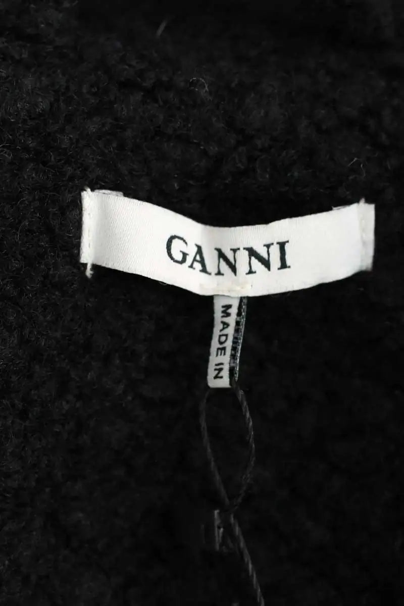Manteau Ganni Noir en Laine