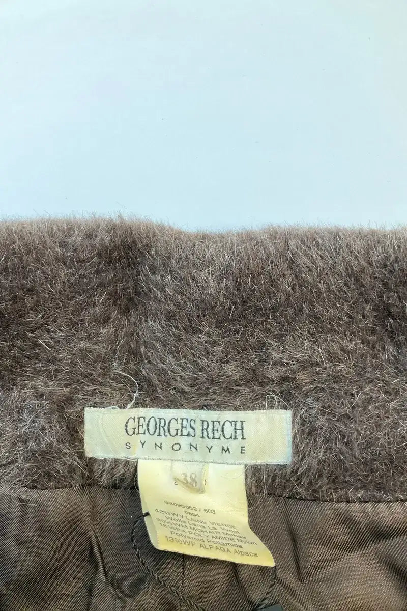 Manteau Georges Rech Marron en Laine