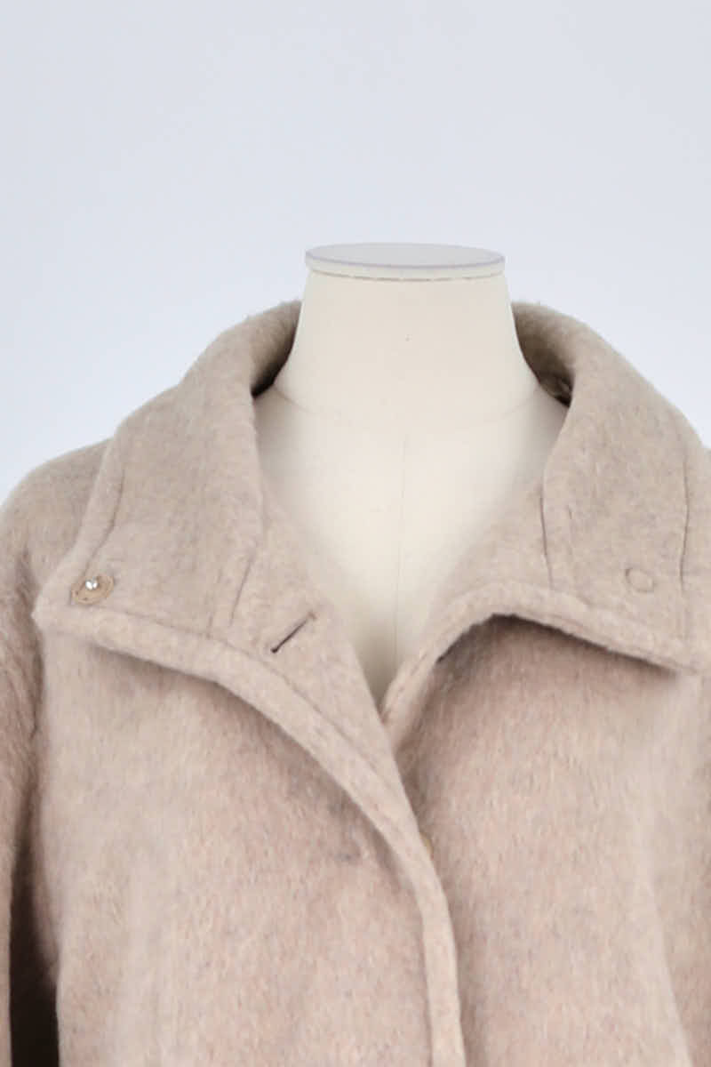 Manteau Gerard Darel Beige en Laine