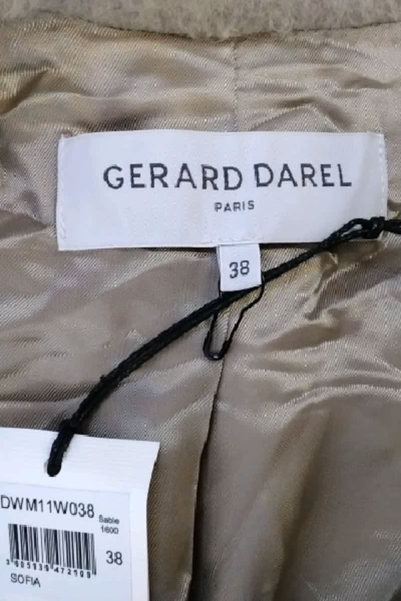 Manteau Gerard Darel Beige en Laine