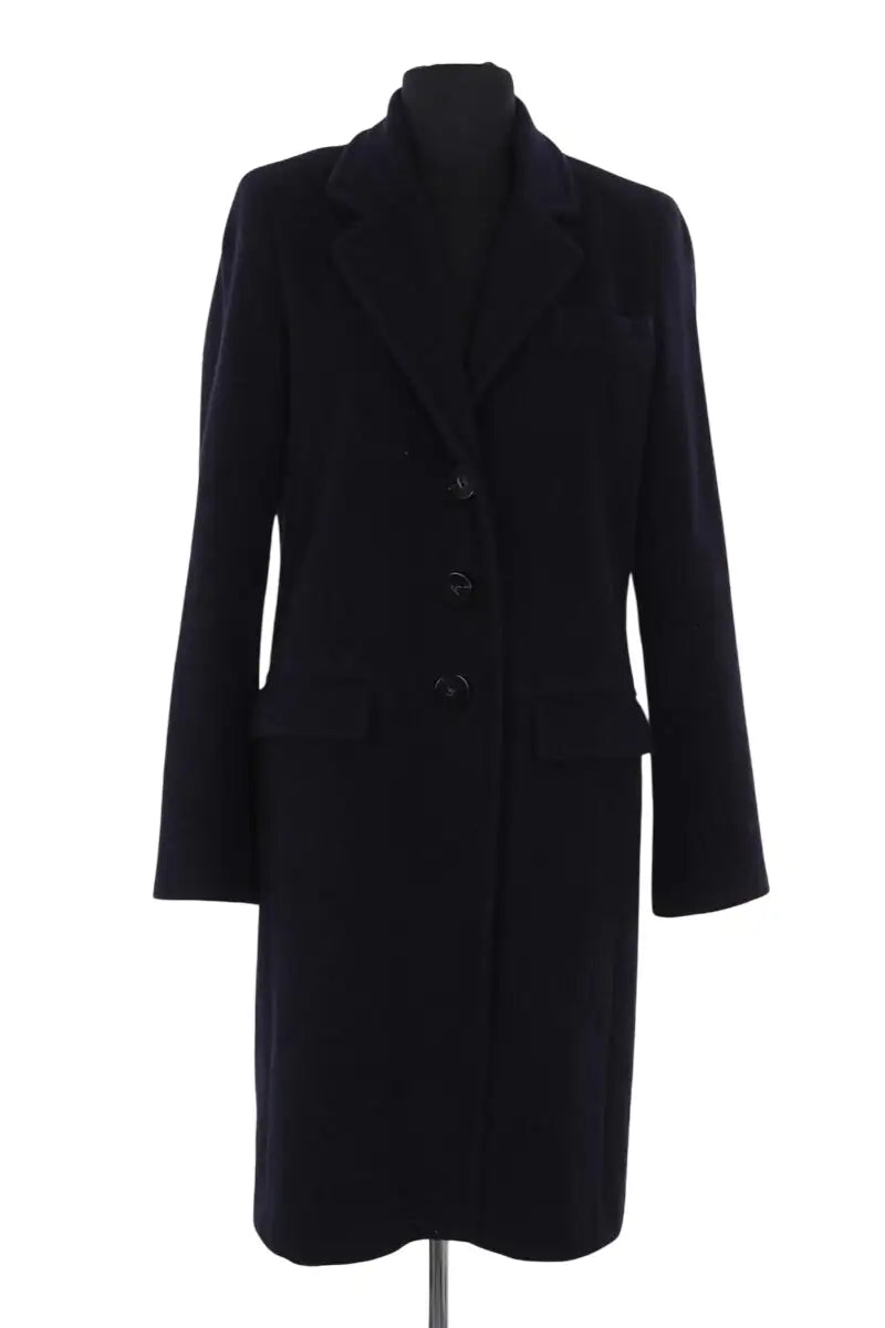 Manteau Gerard Darel Marine en Laine, taille S - Seconde Main
