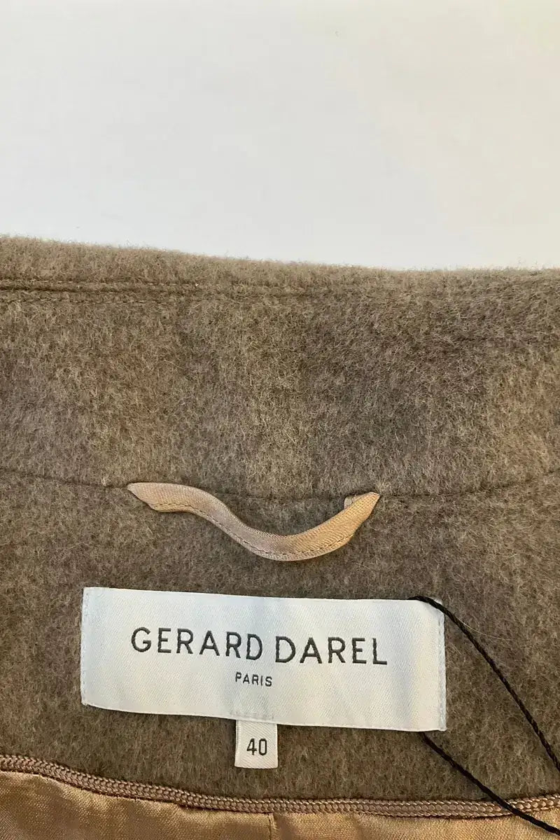 Manteau Gerard Darel Marron en Laine
