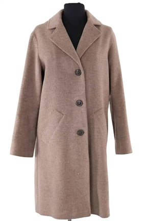 Manteau Gerard Darel Marron en Laine, taille S - Seconde Main