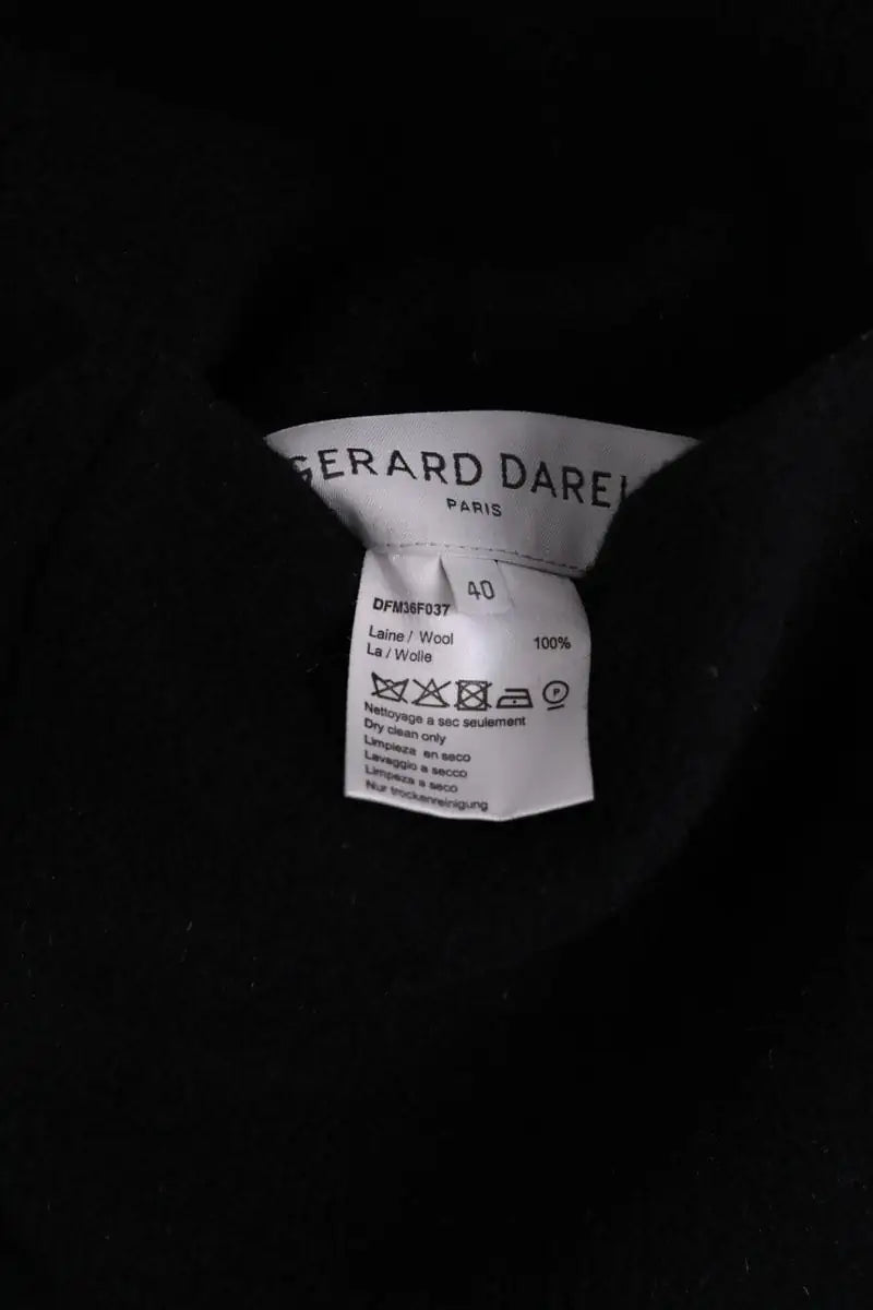 Manteau Gerard Darel Noir en Laine