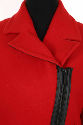 Manteau Gerard Darel Rouge en Laine