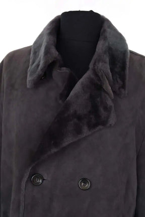 Manteau Giorgio Armani Armani Collezioni Gris en Daim