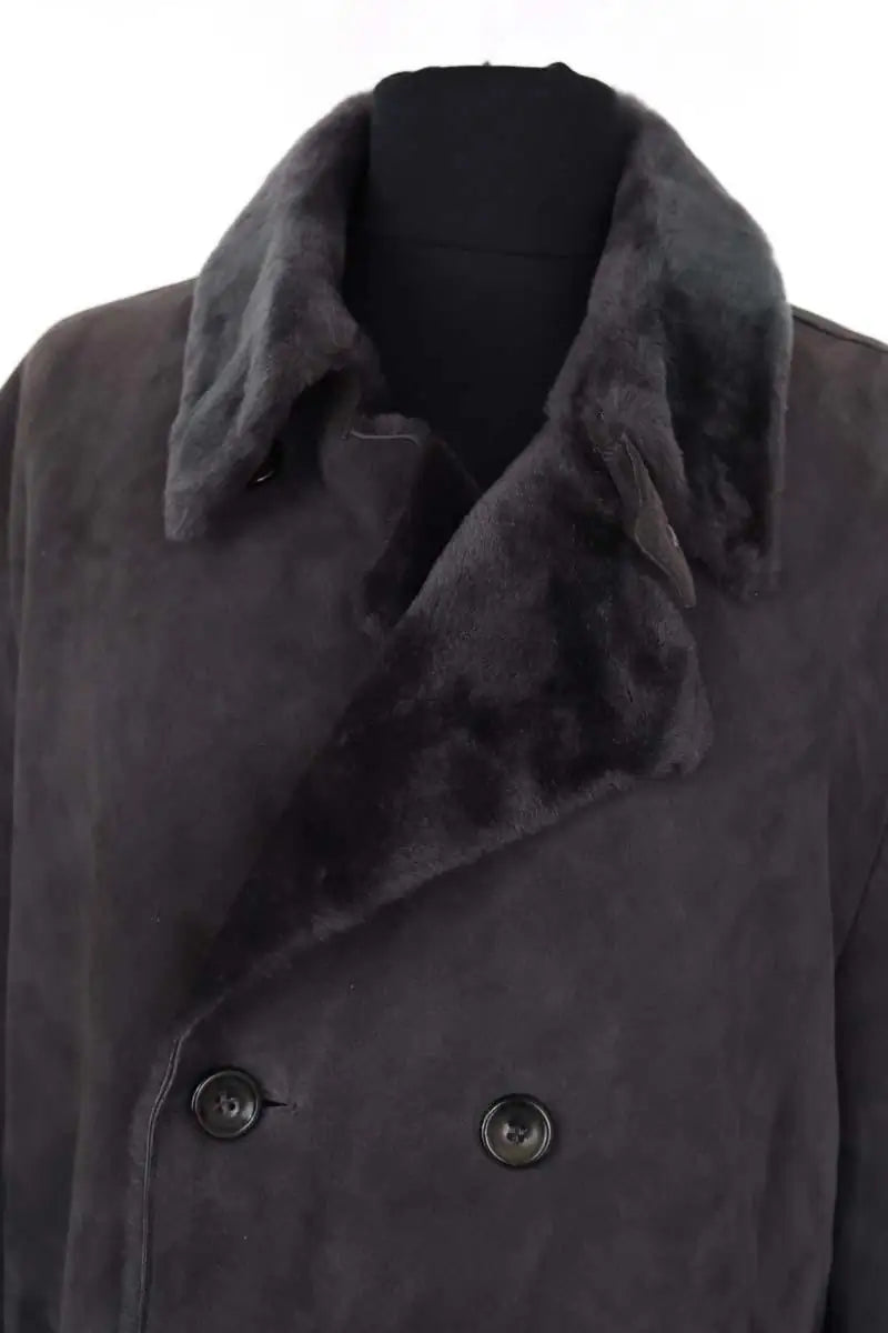 Manteau Giorgio Armani Armani Collezioni Gris en Daim