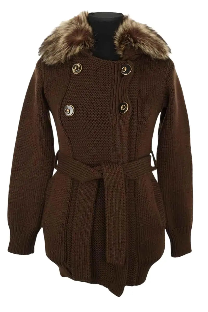 Manteau Gucci Marron en Laine, taille XS - Seconde Main