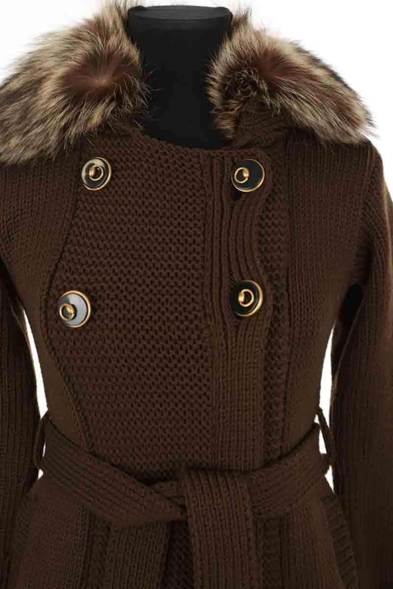Manteau Gucci Marron en Laine