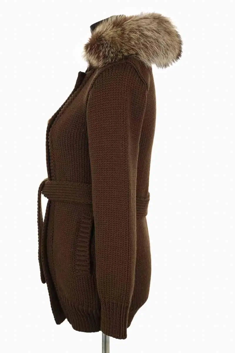 Manteau Gucci Marron en Laine