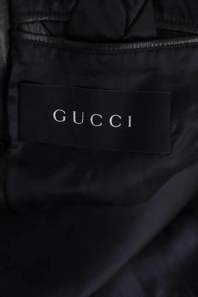 Manteau Gucci Noir en Cuir