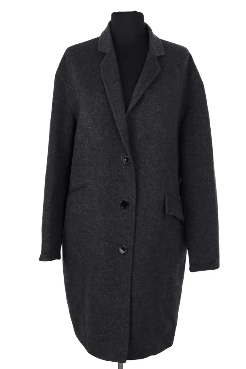 Manteau Harmony Gris en Laine, taille S - Seconde Main
