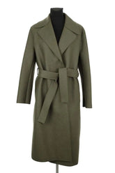 Manteau Harris Wharf London Kaki en Laine, taille S - Seconde Main