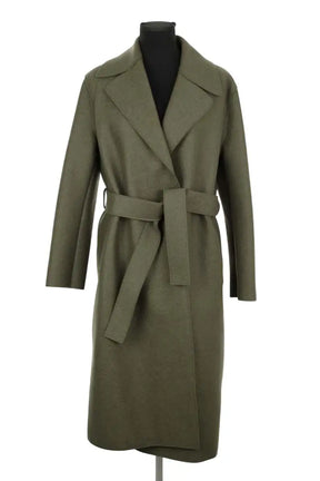 Manteau Harris Wharf London Kaki en Laine, taille S - Seconde Main